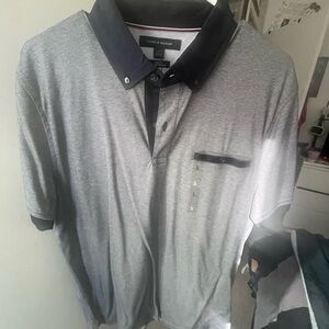 Tommy Hilfiger Two-Tone Gray Polo Shirt for Men